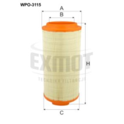Wkład filtra powietrza WPO 3115 - Zamiennik: E1568L, AF4319